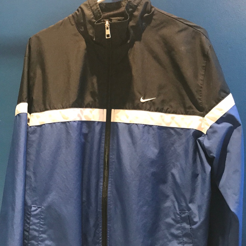 Nike Dri Fit Blue Zip Up Track Jacket